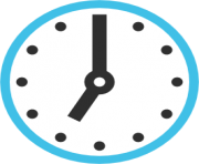 emoji android clock face seven oclock