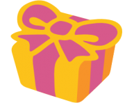 emoji android wrapped present