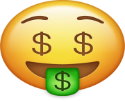 Money Emoji Png transparent background