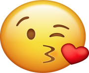 Kiss Emoji png transparent Icon 2