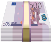 Wad of Euros PNG Clipart