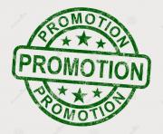 promotion stamp showing sale reduction