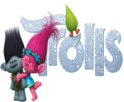trolls movie with logo png