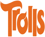 trolls logo transparent png flat design