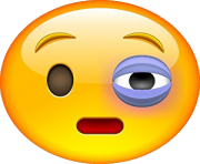 black eye emoji emoticon