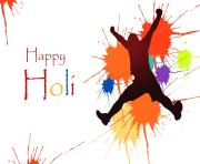 Happy Holi Text PNG Image