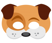 dog face sticker mask png snapchat messenger
