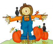 Scarecrow free halloween pumpkin patch clipart