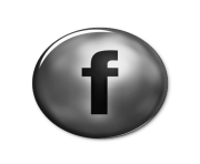 ultra glossy silver button fb facebook logo