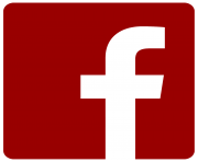 Facebook logo png red
