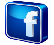 facebook glass blue logo