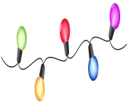 Christmas Colorful Lights PNG Clipart