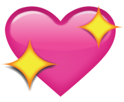 Sparkling Pink Heart Emoji Png