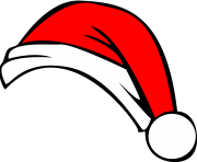 Santa hat clip art cartoon