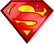 Superman Logo 3D Transparent PNG
