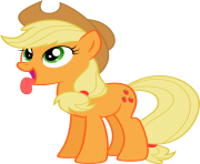 Applejack tongue my little pony png
