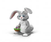 easter bunny 3d clipart