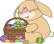 easter rabbit eggs png