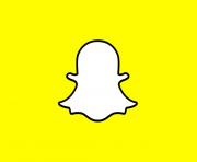 snapchat thumb logo yellow background