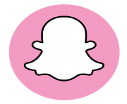 snapchat pink logo png transparent