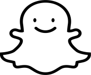 social logo snapchat outline png
