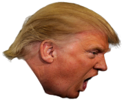 angry trump head png