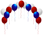 USA Balloons PNG Clip Art Image
