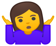 shrug emoji woman android