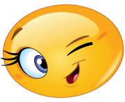 wink emoji woman png