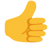 thumbs up emoji yellow skin