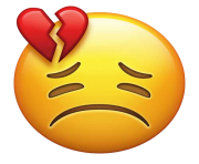 Heart broken Emoji Red