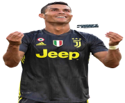 cristiano ronaldo Juventus black Jersey Png by szwejzi