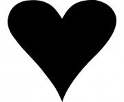 heart clipart black shape for love