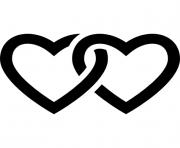 chained heart outline clipart