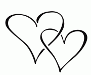 heart clipart black and white stick