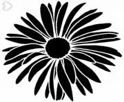 daisy clipart silhouette flower
