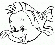 disney fish black and white clipart