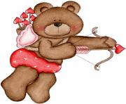 february teddy bear clipart