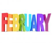 february background clipart colorful