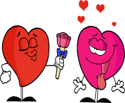 february heart cartoon clipart