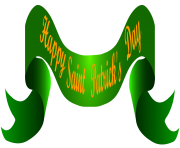 Happy Saint Patricks Banner Transparent Clip Art Image