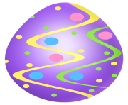 Easter Purple Egg Decoration PNG