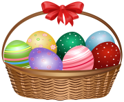 Easter Basket Clip Art Image