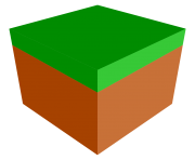 Minecraft Png Grass block stylized svg