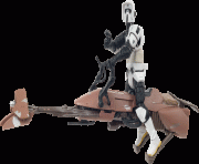 Starwars png Speeder Bike with Scout Trooper (A0023 P