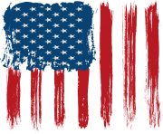 USA Flag Decoration Transparent Clip Art Image