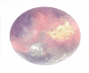 Full moon Watercolor painting Art Watercolor Planet painting of planet