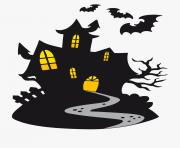 scary halloween clipart halloween haunted house cartoon