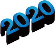 2020 Blue Black PNG Clip Art Image