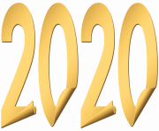 2020 Gold Style PNG Clipart